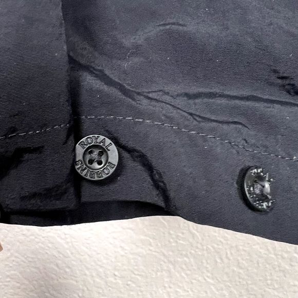 Royal Robbins Convertible Pants Womens Size 2 Black Cargo Zip Off Elastic Travel - Picture 8 of 14